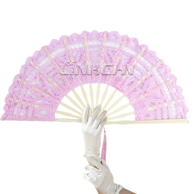 High Quality Hand Fan Lace Wedding Bridal Lace Fans for Wedding