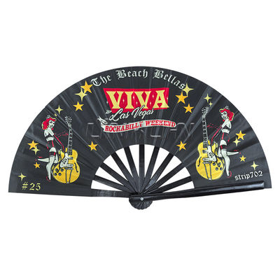 Custom Rainbow Hand Bamboo Folding Fans Clap Rave Pride Fans with Logo Wholesale Products in Bulk Bamboo Crafts