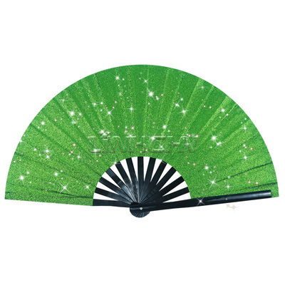 Custom 13-Inch Bamboo Dancing Rave Clack Fan Large Hand Held Logo Sublimation Loud Noise Painted Personalized Bamboo Printing