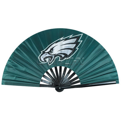 Custom 13-Inch Bamboo Dancing Rave Clack Fan Large Hand Held Logo Sublimation Loud Noise Painted Personalized Bamboo Printing