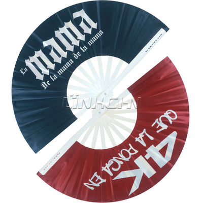 2025 Wholesale Big Clack Large Rave Personalized Custom Printed Logo Bamboo Hand Fan