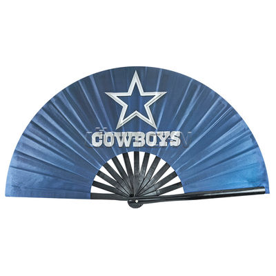 2025 Wholesale Big Clack Large Rave Personalized Custom Printed Logo Bamboo Hand Fan