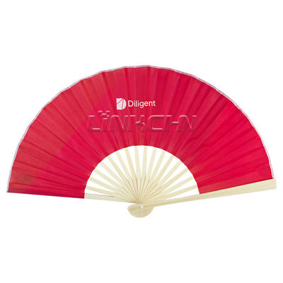 Custom Logo Eco-Friendly Bamboo Folding Hand Fan Business Wedding Gift Promotion Personalized Design Crafted Sustainable Bamboo