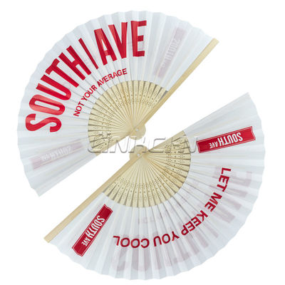 Custom Branded Portable Bamboo Folding Silk Dance Fan Promotional Custom Painted Logo Hand Fans for Chinese New Year Christmas