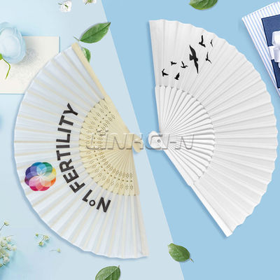 Handmade Bamboo Fans Cheap Personalized Silk Fans 21cm Carved Patterns Decorative Paper Hand Fans