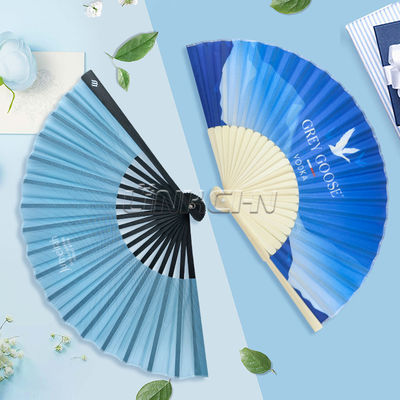 Hand Fans for Wedding Love Style Bamboo Silk Folding Fans Folk Art Pattern Painted Carved Paper Material Decorative Folding Fans
