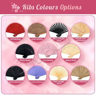 Custom Bamboo Handheld Folding Fans for Wedding Home Decoration Business Gifts