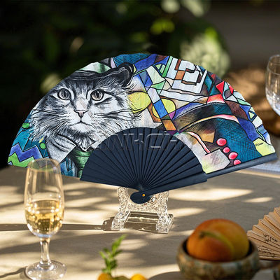 Elegant Wooden Hand Fan Fashionable Spanish Style Chinese Vintage Plain Folding Fan for Costume Parties Easter Decorations Solid