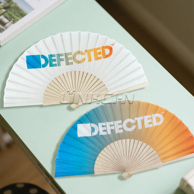 Factory Price Custom 23cm Wooden Hand Folding Fan for Wedding Fan Rave Party Folk Art Hand Held Fans