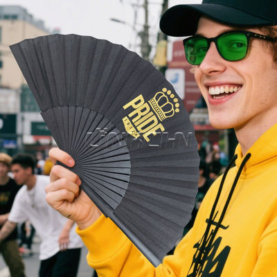 High Quality Custom Wood Bamboo Spanish Hand Fan Printing LOGO for Promotional Gift Wedding Party Art Dance Folding Fans