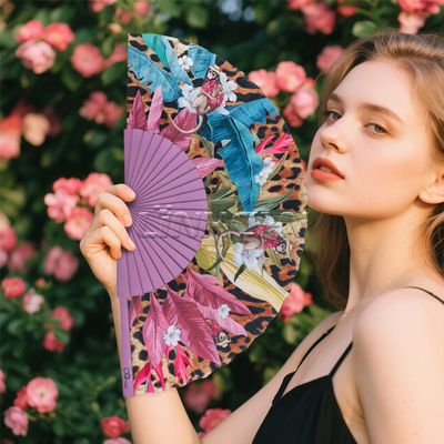 High Quality Custom Wood Bamboo Spanish Hand Fan Printing LOGO for Promotional Gift Wedding Party Art Dance Folding Fans