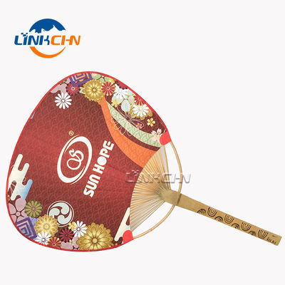 Wholesale Fancy Bamboo Craft Paper Round Hand Fans