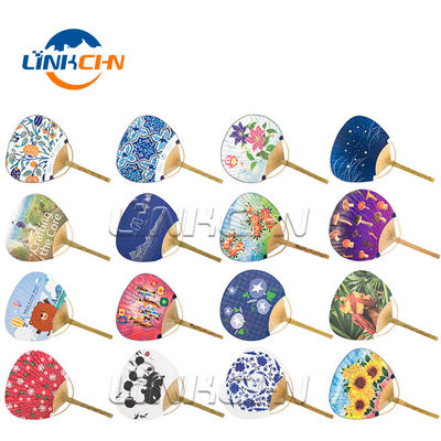Wholesale Fancy Bamboo Craft Paper Round Hand Fans