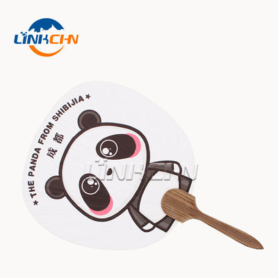 Custom Paper Paddle Hand Fan with Both Side Printing
