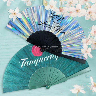 Top Selling Custom Pvc Fabric Sublimation Plastic Hand Fan