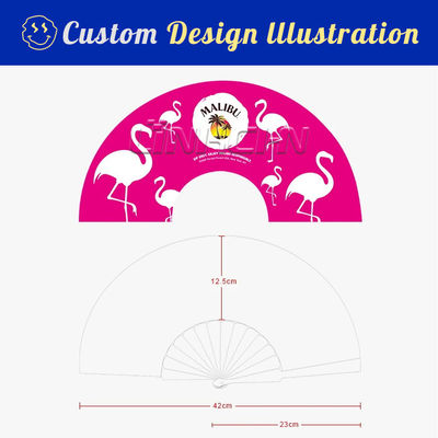 High Quality Custom Plastic Hand Fan for Promotion