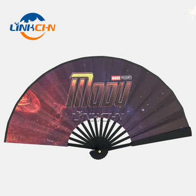 Promotional Hand Held Folding Fan with Custom Double Side Printed