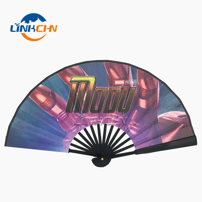 Promotional Hand Held Folding Fan with Custom Double Side Printed